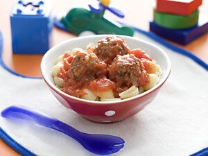 Mini Meatballs with Pasta