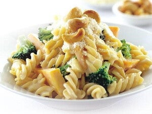 Pumpkin, Broccoli and Cashew Pasta