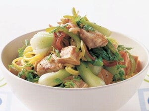 Stirfry Fish with Lemongrass & Asian Greens