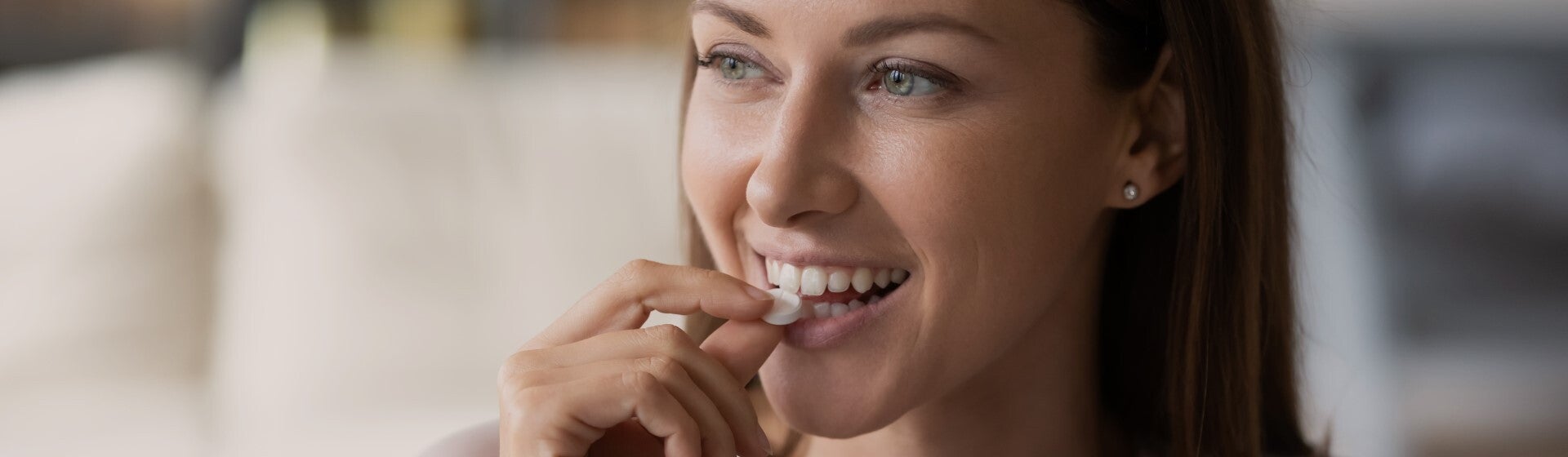 woman taking supplements